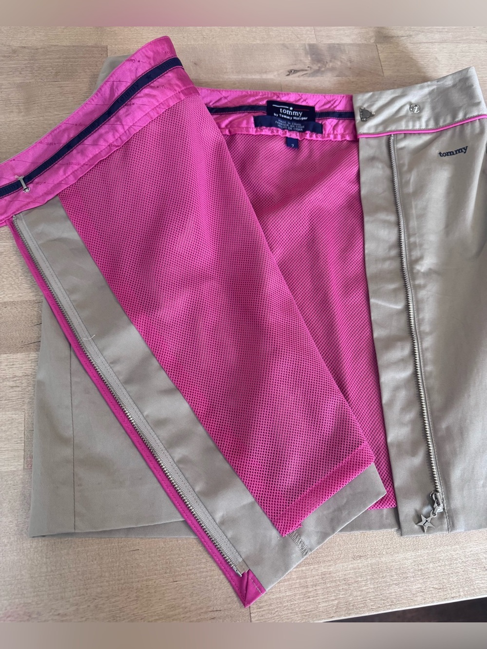 Tommy Hilfiger Tommy Girl y2k khaki zip wrap skirt - Picture 2 of 12